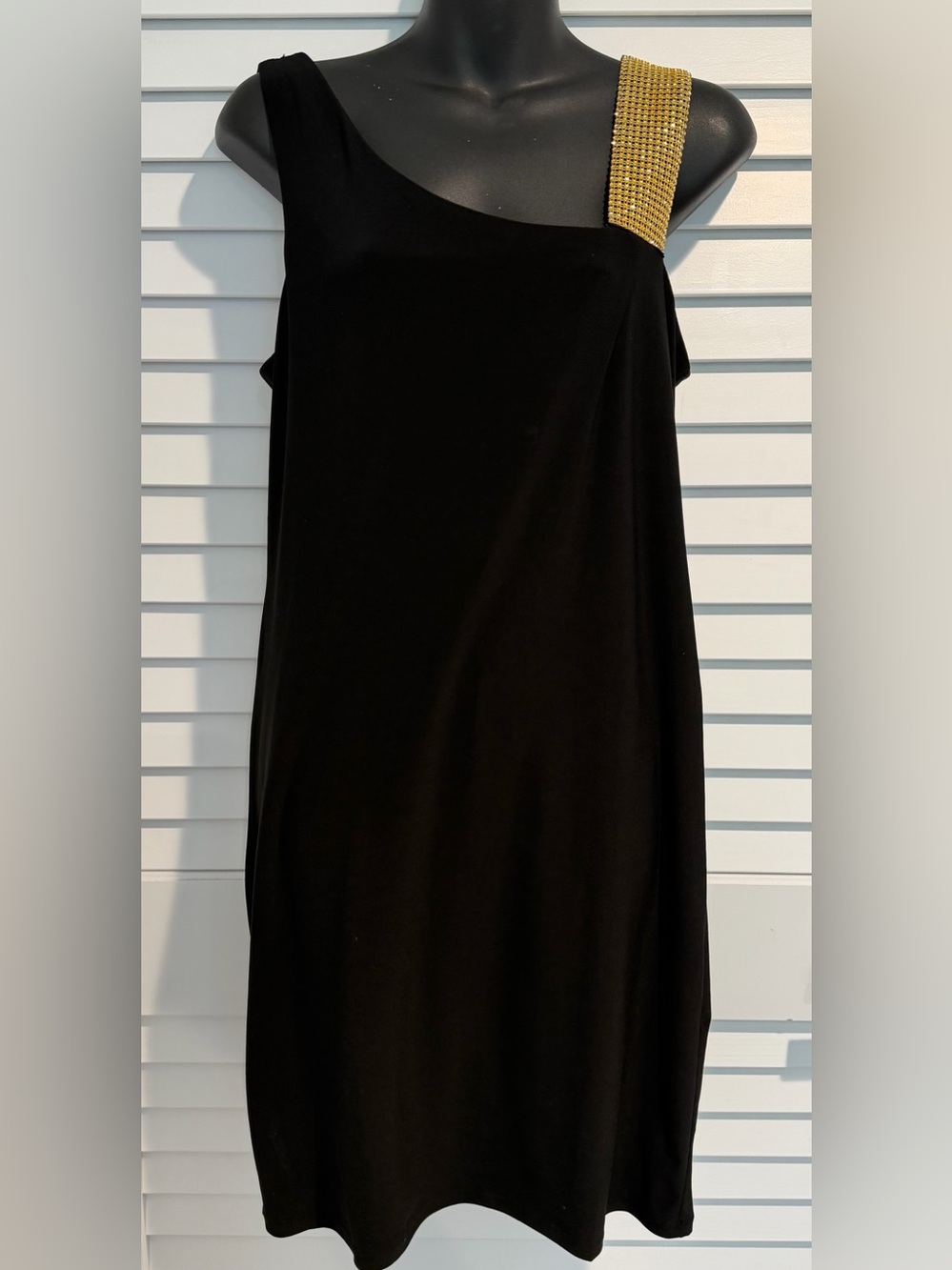 Vintage Scarlett black one-shoulder dress